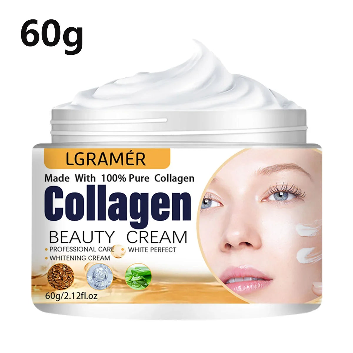 Crema Antiedad con Colágeno y Esencia Coreana — Rostro y Contorno de Ojos