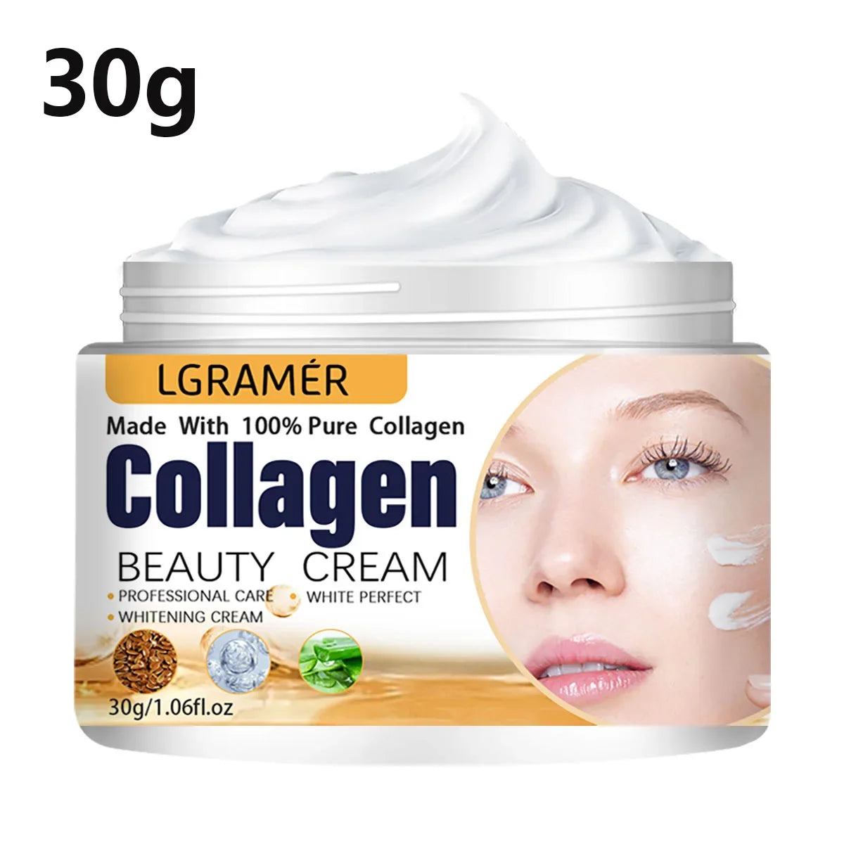 Crema Antiedad con Colágeno y Esencia Coreana — Rostro y Contorno de Ojos