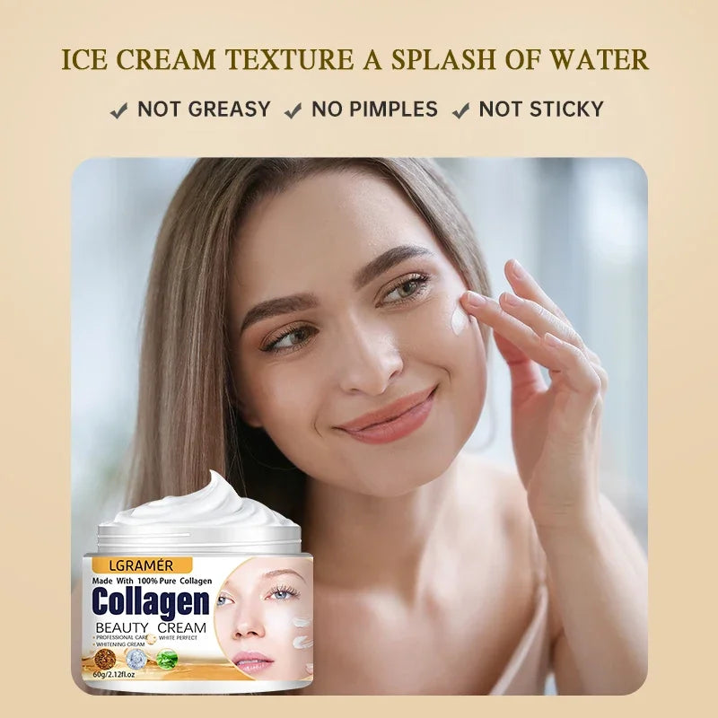 Crema Antiedad con Colágeno y Esencia Coreana — Rostro y Contorno de Ojos