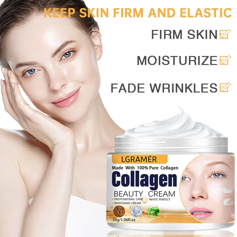 Crema Antiedad con Colágeno y Esencia Coreana — Rostro y Contorno de Ojos