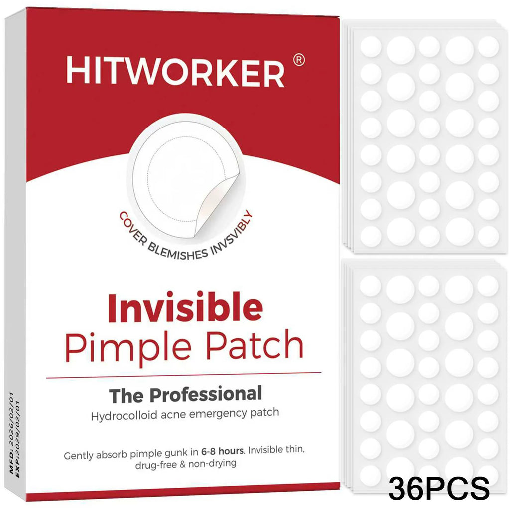 Parches Hydrocolloid para Granos y Acné — Sin Alcohol