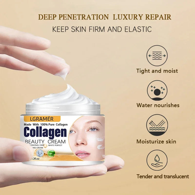 Crema Antiedad con Colágeno y Esencia Coreana — Rostro y Contorno de Ojos