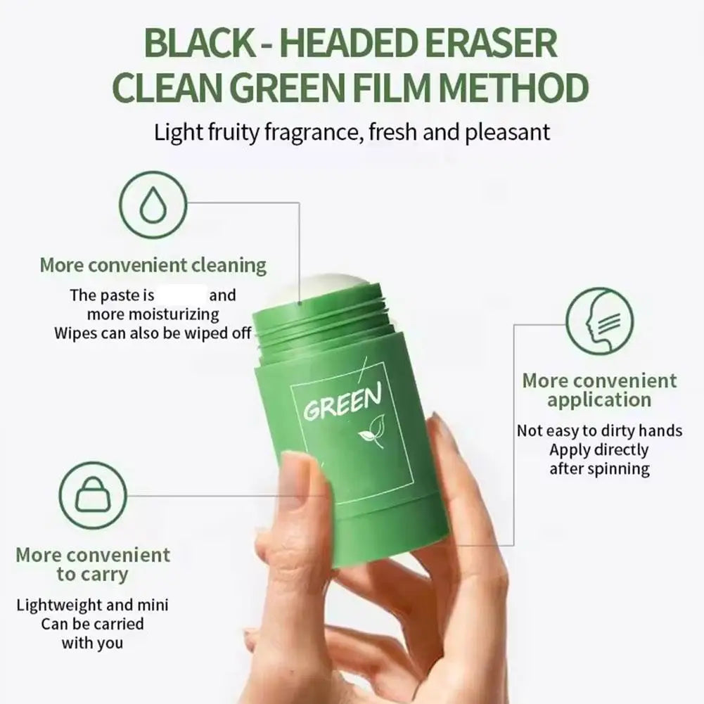 Mascarilla Stick de Arcilla y Té Verde — Limpieza Profunda y Poros Minimizados
